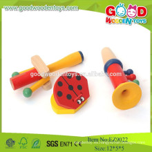 2015 Juguete educativo de madera popular de los niños del instrumento musical, juguetes de la música fijados